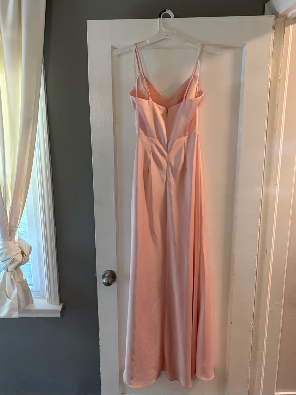 Birdy Grey Theresa Dress- Matte Satin Fabric & Blush Pink Blush Color - Picture 7 of 13
